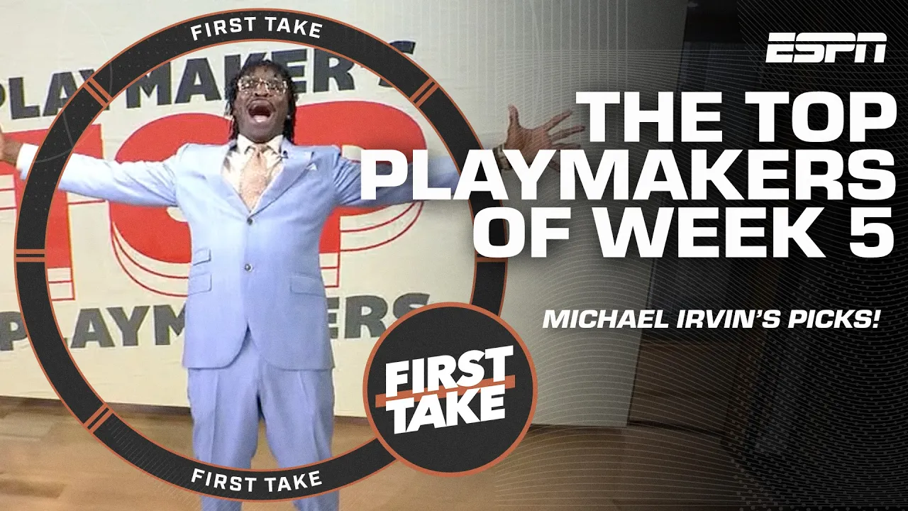 'I'M BACK!' 🗣️ The Playmaker's TOP playmakers of Week 5 🏈 | First Take