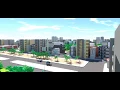Low poly city animation