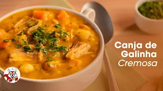 Como fazer canja de galinha cremosa