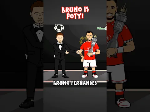 Bruno Fernandes is POTY🏆 #football #manutd #premierleague