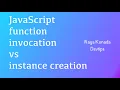 JavaScript function chaining using function invocation versus instance creation Tutorial