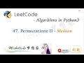 LeetCode in Python 47 Permutations II - Michelle
