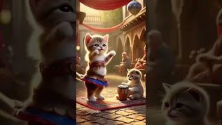 اجمل فيديو قطط بترقص بالذكاء الاصطناعي Animal Animation Ai Cartoon Cat Ai Shorts قطط Animal 