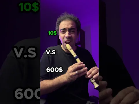 10$ v.s 600$💵😳 #beatbox #recorder