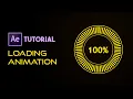 Episode 20 How To Create Loading Bar Animation with Dashes and Percentage in After Effects CC
