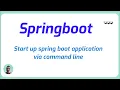 How to start up spring boot application via command line