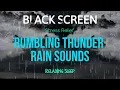 Download Lagu Rumbling Thunder and Rain Sounds for Sleeping - Black Screen | Stress Relief for Relaxing Sleep