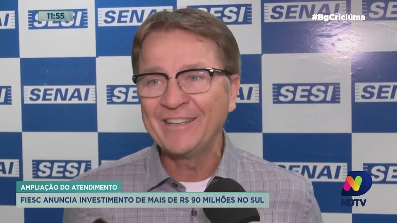 Fiesc anuncia investimento de mais de R$ 90 milhões no Sul de SC