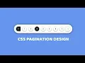 Pagination Design Using HTML and CSS