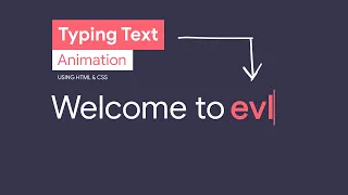 Text Typing Animation HTML CSS Multiple Text Typing 2023