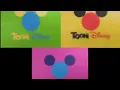 Toon Disney Branding Green Yellow And Pink