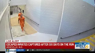 Escaped Vance County inmates captured in Asheville after days-long search