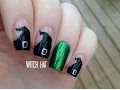 Halloween 2014 Nail Art Tutorial Witch Hat