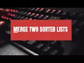 Merge Two Sorted Lists Leetcode Java