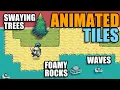 Animated Tiles Waves Swaying Trees Foamy Rocks Action RPG in Unity Tutorial 2