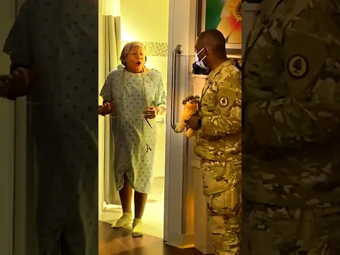 He promised her he wouldn't miss this moment 🥹 #soldier #reunion #emotional