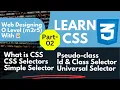 CSS Tutorial for Beginners Hindi CSS Selectors Learn Complete CSS Course with Notes
