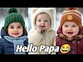 Lagu Cutest Baby Saying Hello Papa 👶😂 | Funny Baby Giggles | Try Not To Laugh