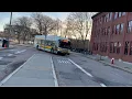 Brand new MBTA 2025 New Flyer Xcelsior Charge XE40 on route 71