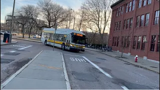Brand new MBTA 2025 New Flyer Xcelsior Charge XE40 on route 71