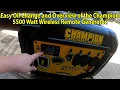 Overview of the Champion 5500W Wireless Remote Generator Model 201351