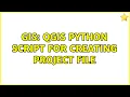GIS QGIS Python script for creating project file 2 Solutions
