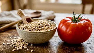 Just Oats and Tomatoes! Better Than Pizza! Easy, Healthy Delicious Recipe