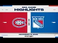 NHL Highlights | Canadiens vs. Rangers - December 13, 2025