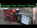 How to Properly Tip a Lawn Mower - Oil Change
