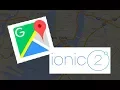 Drag and Drop Google map in Ionic 2 and Javascript
