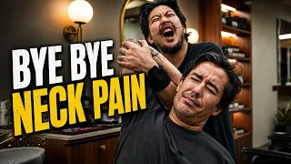 Neck Pain Vanished After This Magical Massage by My Singaporean Friend 💈 @NomadBarberindia