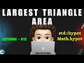 Largest Triangle Area Heron Shoelace Leetcode 812 codestorywithMIK