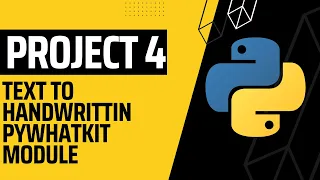 Text to Handwritten PYWHATKIT Module Python