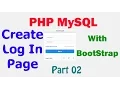 PHP MYSQL Tutorial - Create login page with bootstrap Part 02