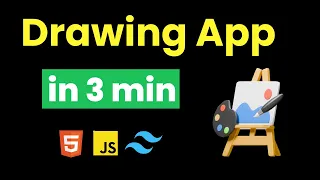I BUILD DRWAING APP IN 3 MIN USING JAVASCRIPT TAILWIND CSS HTML