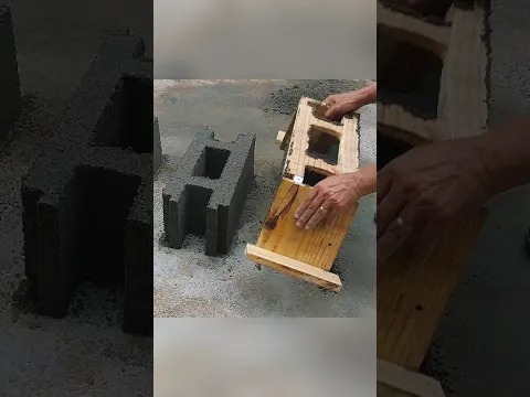 Nunca vi Blocos de Cimento Assim! #construção #blocodecimento #diy