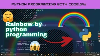 Python program to draw rainbow rainbow program Programming se rainbow kaise banaye