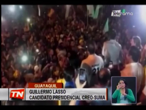 Simpatizantes de Creo se concentraron en Av. 9 de Octubre