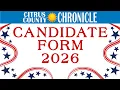 Citrus County Candidate Forum 2026 County Commission School Board Local Election Candidates