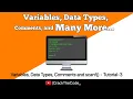 C Programming Exploring Variables Data Types and Comments in C
