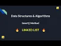 31 How to Insert Nodes in Singly Linked List Step-by-Step Explanation Master DSA in JavaScript