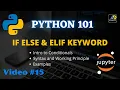 IF ELSE ELIF Keywords In Python Python Conditional Statements Python 101 TUTORIEX