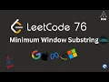 Leetcode 76 Minimum Window Substring NeetCode 150 Sheet Java Optimal Handwritten Dry Run