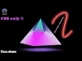 3D triangle design with animation effect by HTML CSS only