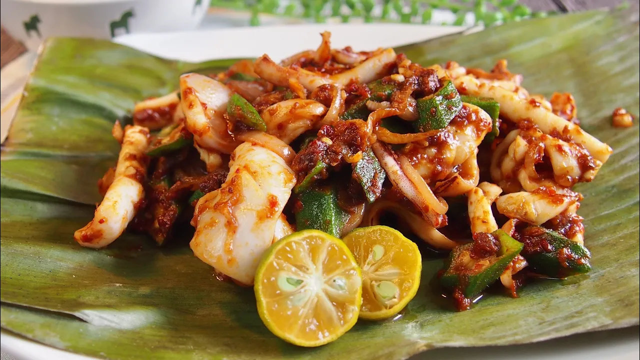 SUPER EASY Sambal Sotong  Squid  Asian Spicy Calamari