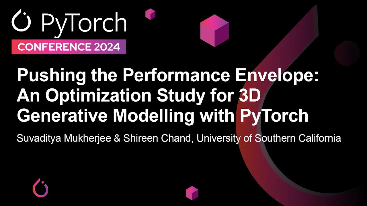 Image from Pushing the Performance Envelope: An Optimization Study for 3D Generative Modelling with PyTorch
