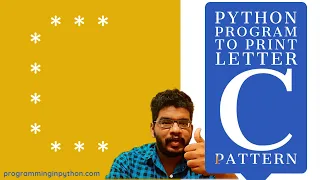 Python Program to Print Pattern of Letter C Pattern Programming