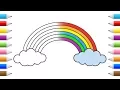 How to Draw Rainbow Coloring Pages Kids Learn Drawing Fun Colors for Children