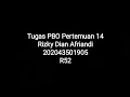 Tugas PBO Pertemuan 14 Rizky Dian Afriandi R52