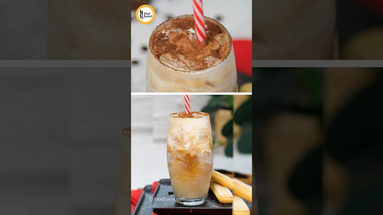 Tiramisu Latte Cold Coffee - Short Recipe By Food Fusion